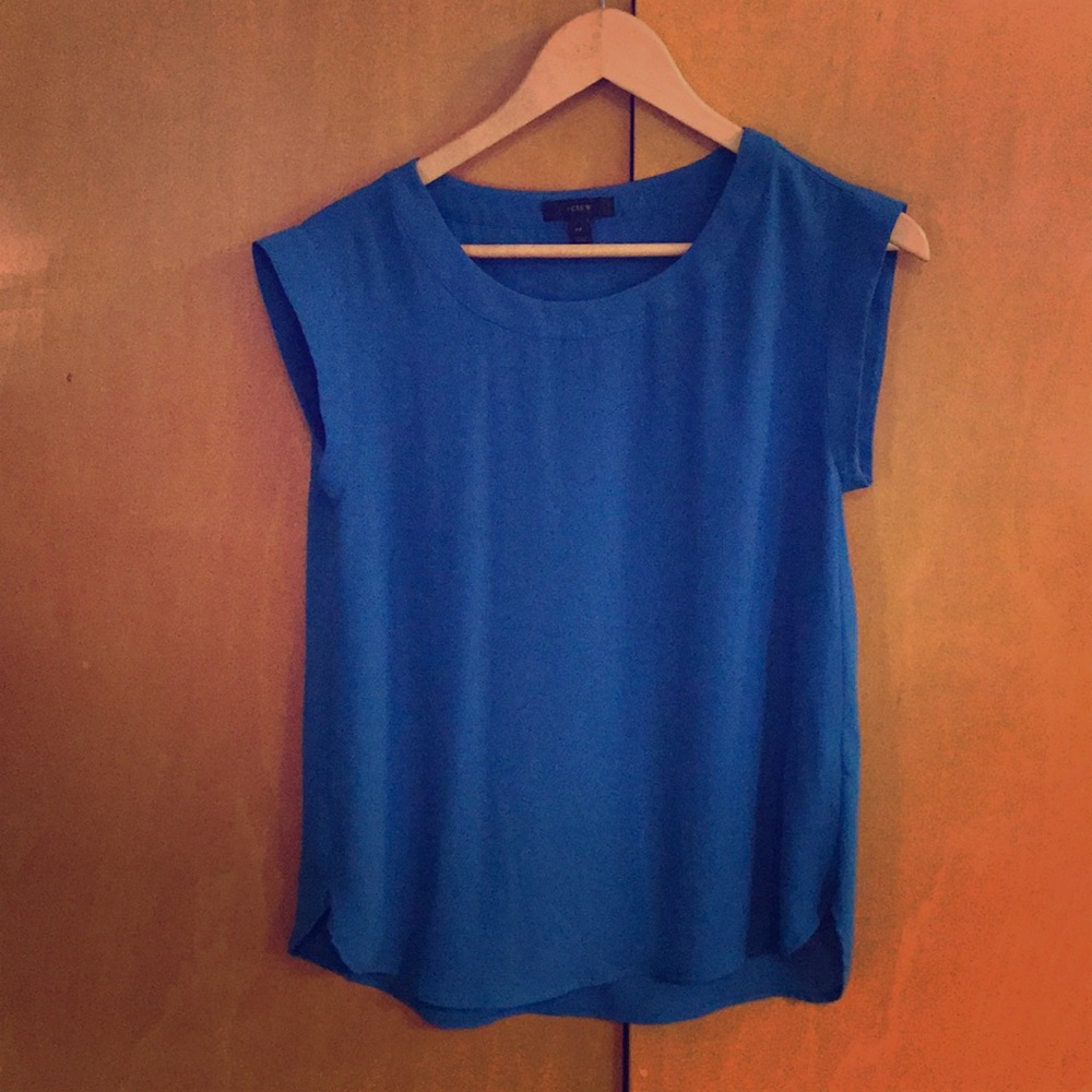 Azure blue top